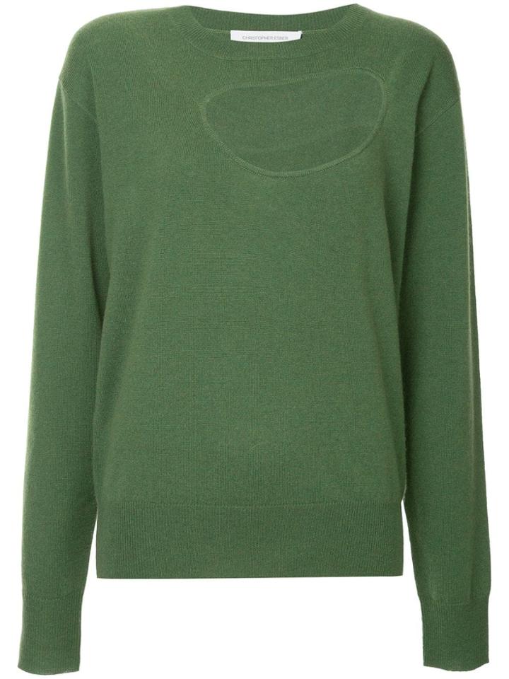 Christopher Esber Cut-out Detail Jumper - Green