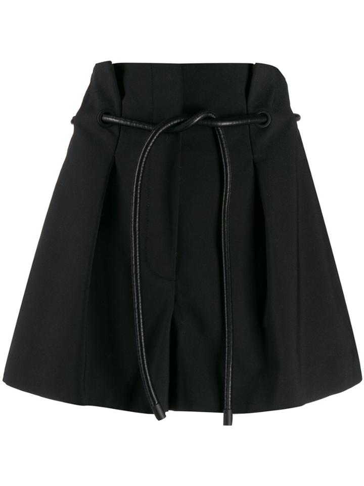 Mumofsix Drawstring Waist Shorts - Black