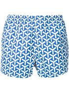 Timo Trunks All-over Y Print Swim Shorts - Blue