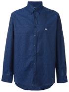 Etro Paisley Jacquard Shirt, Men's, Size: 40, Blue, Cotton