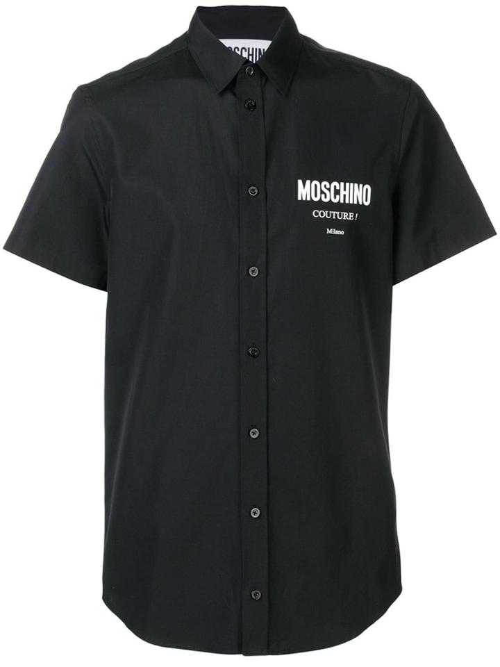 Moschino Logo Print Shirt - Black