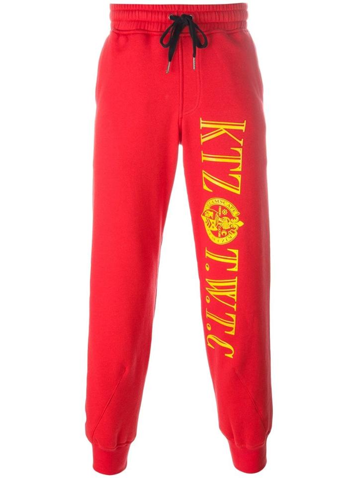 Ktz Logo Print Sweatpants - Red