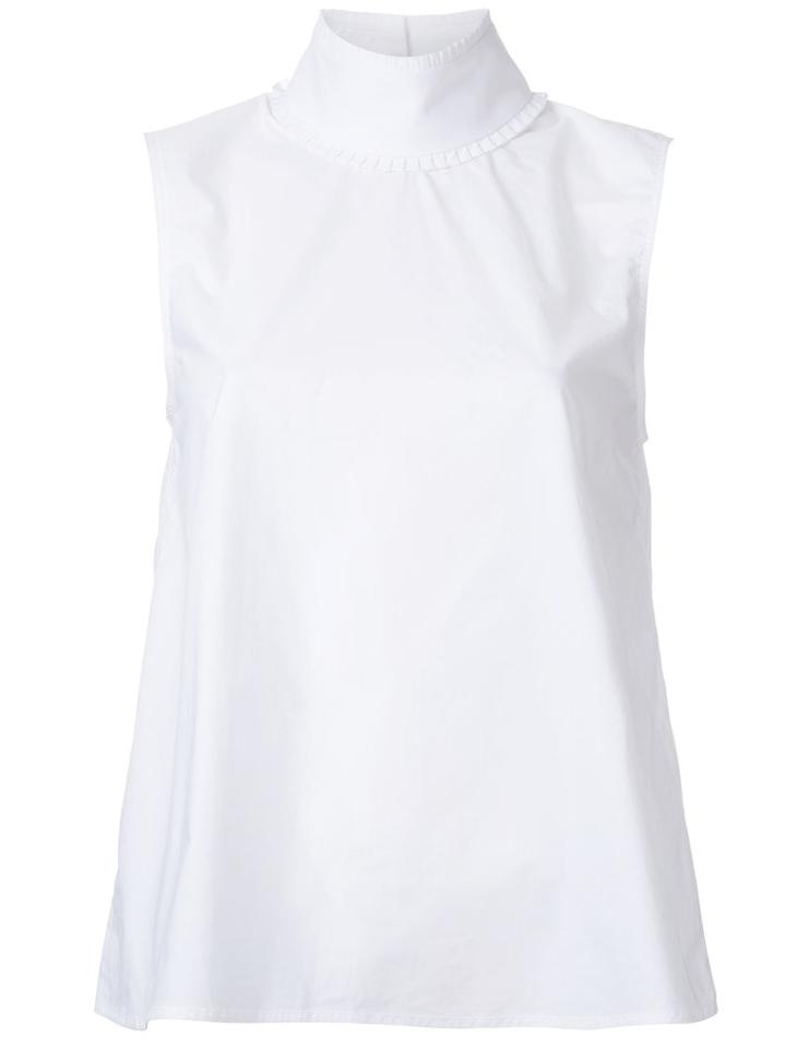 Jourden High Neck Tank, Women's, Size: 40, White, Cotton