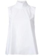 Jourden High Neck Tank, Women's, Size: 40, White, Cotton