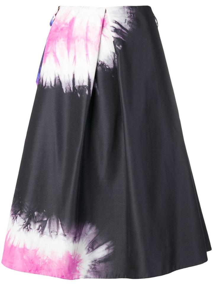 Prada Graphic Print Skirt - Black