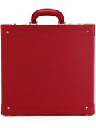 Family Affair Leather Sunglasses Briefcase - Red