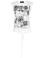 Dsquared2 Back Slit Top - White
