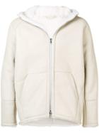 Salvatore Santoro Hooded Shearling Jacket - White