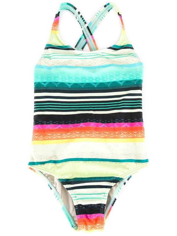 Lygia E Nanny Kids Printed Swimsuit, Girl's, Size: 6 Yrs, Green