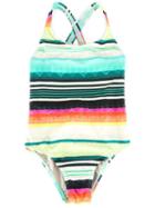 Lygia E Nanny Kids Printed Swimsuit, Girl's, Size: 6 Yrs, Green
