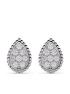 Boucheron 18kt White Gold Serpent Bohème Diamond Stud S Motif Earrings