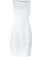 Fabiana Filippi Boat Neck Dress, Women's, Size: 48, White, Silk/cotton/spandex/elastane