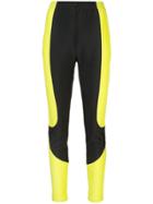 Fantabody Contrast Panel Leggings - Green