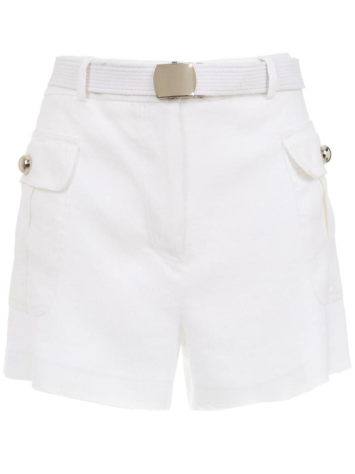Nk Belted Shorts - White