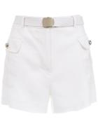 Nk Belted Shorts - White