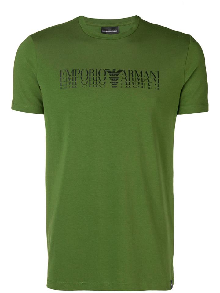 Emporio Armani Displaced Logo T-shirt - Green