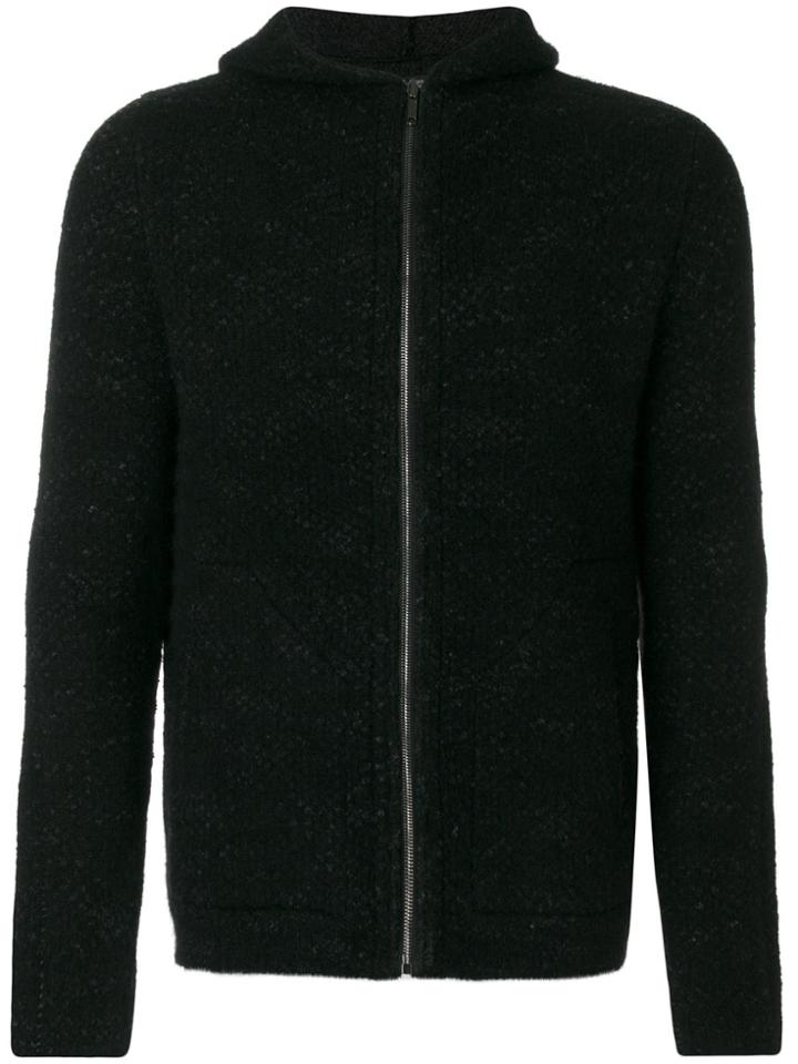 Transit Zipped Hoodie - Black