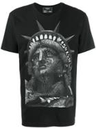 Domrebel Liberty Print T-shirt - Black