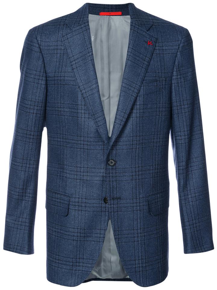 Isaia - Classic Blazer - Men - Silk/wool - 52, Blue, Silk/wool