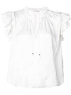 Ulla Johnson Broderie Anglaise Cap Sleeve Blouse - White