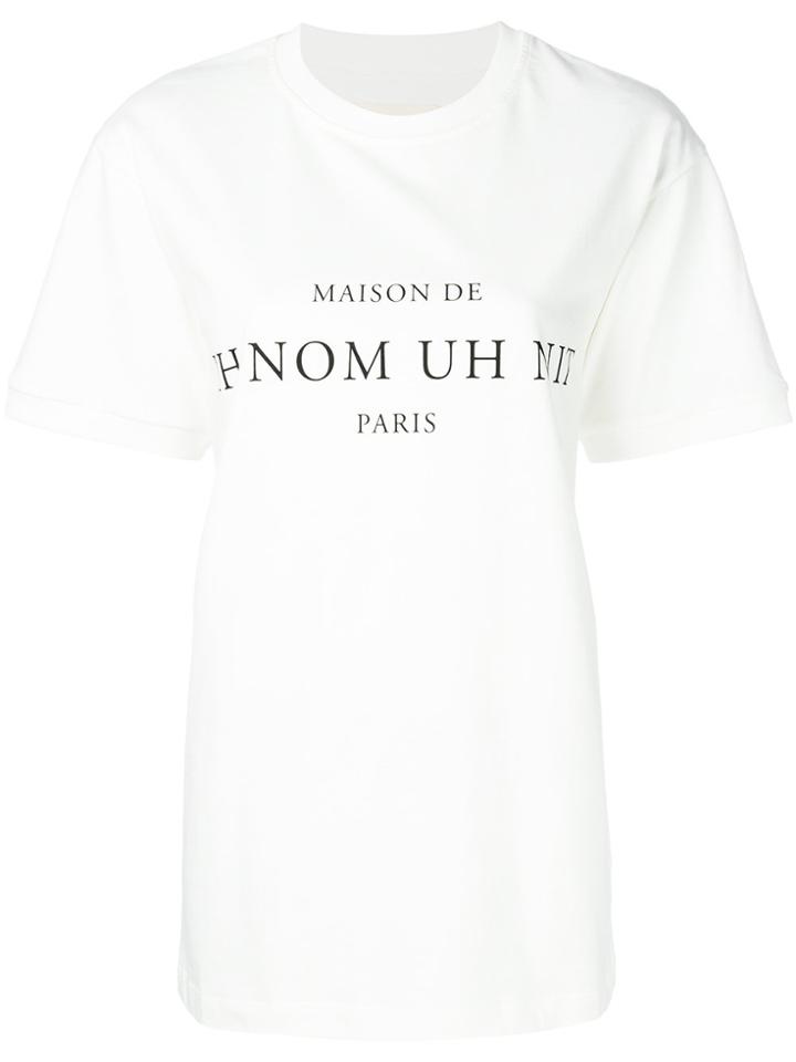 Ih Nom Uh Nit Logo Print T-shirt - White