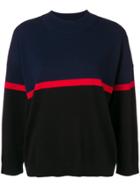 Sonia Rykiel Stripe Detail Jumper - Blue