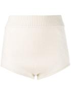 Cashmere In Love Knit Mimie Shorts - White