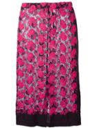 Comme Des Garçons Vintage Sheer Knit Lace Skirt - Pink & Purple