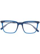 Montblanc Oversized Square Frame Glasses - Blue