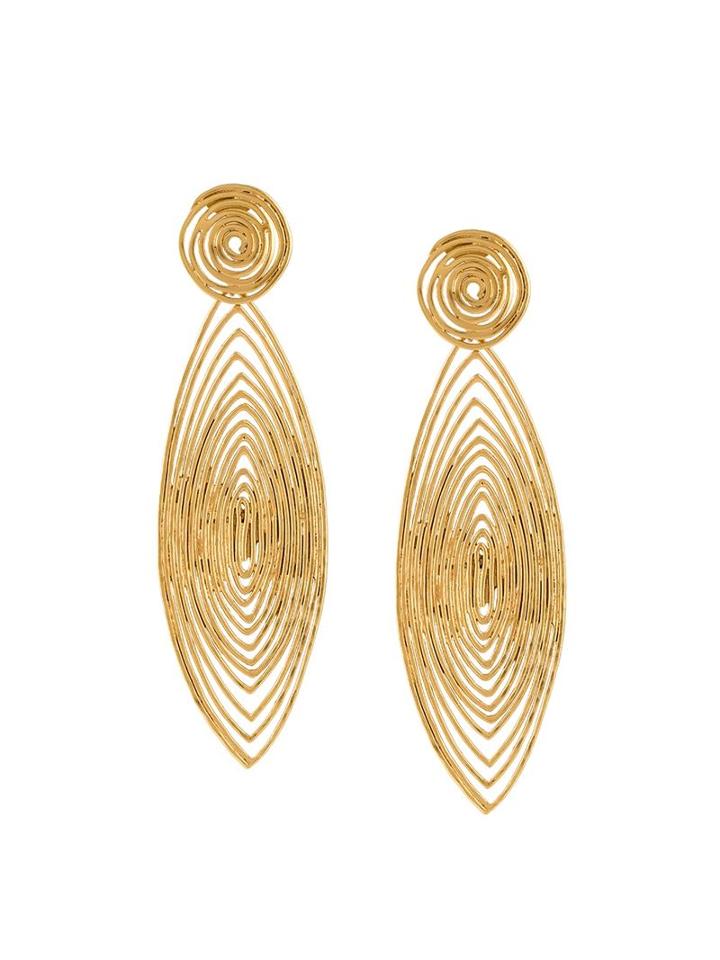 Gas Bijoux 'longwave' Earrings, Women's, Metallic