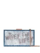 Sophia Webster Wifey For Lifey Clutch Bag - Blue