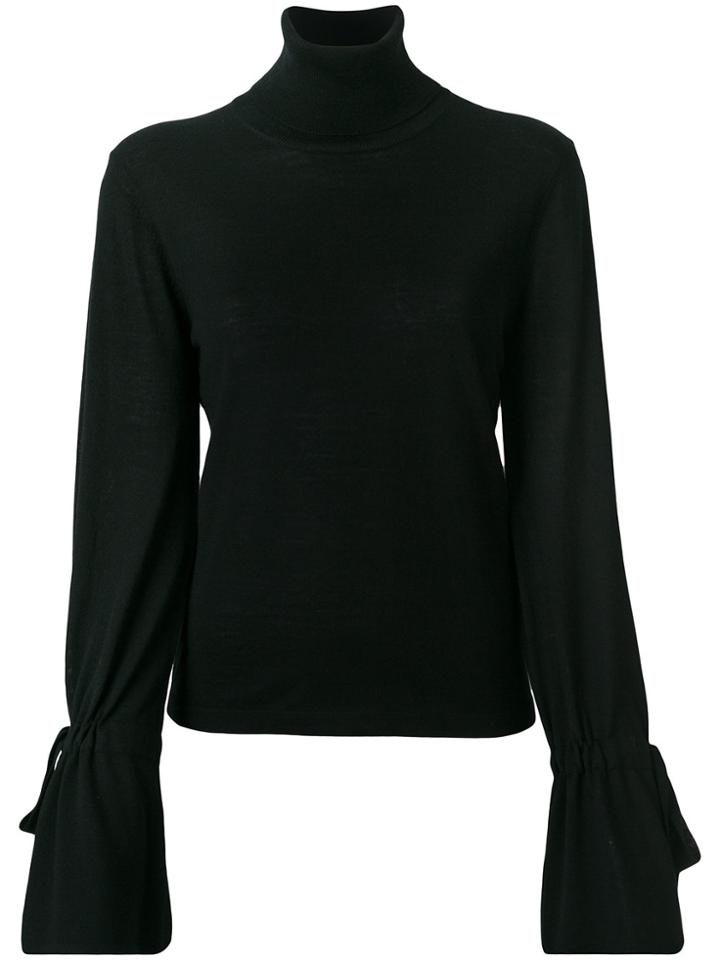 P.a.r.o.s.h. Fitted Roll-neck Sweater - Black