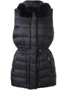 Yves Salomon Fur Trimmed Padded Gilet