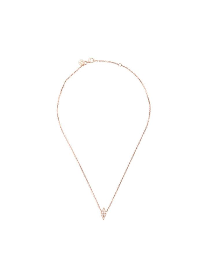Sara Weinstock 18kt Rose Gold Donna Diamond Pendant 15 Necklace -