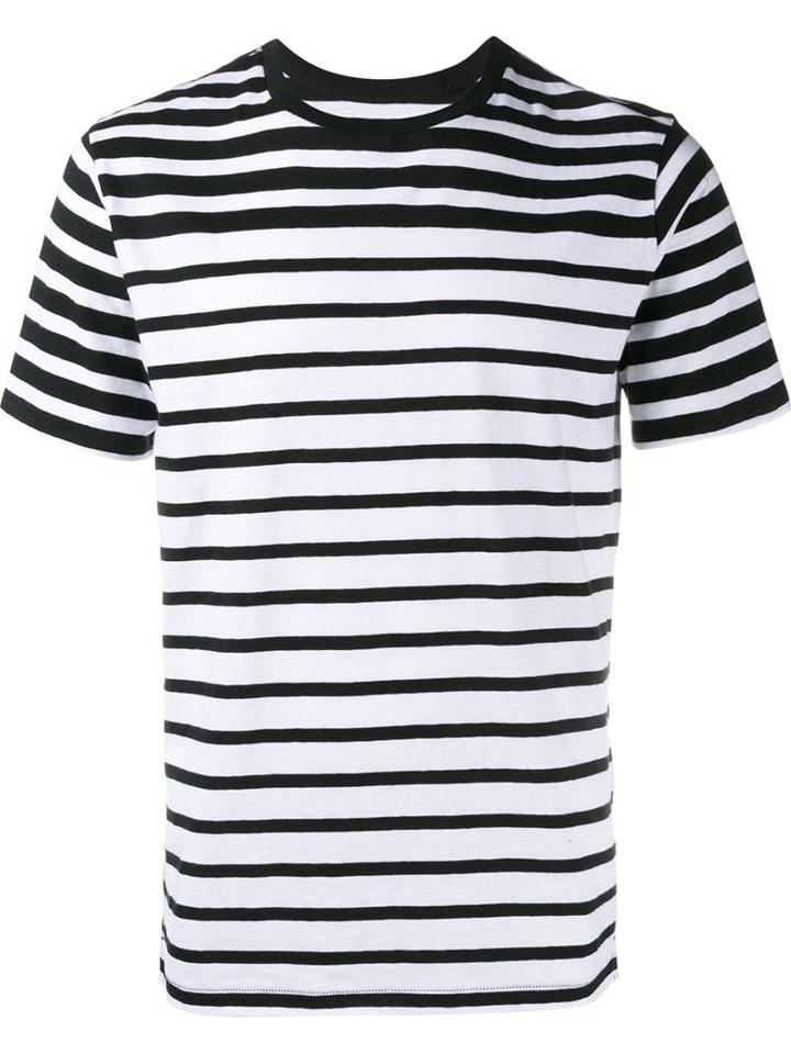 Rag & Bone Striped T-shirt, Men's, Size: Small, Black, Cotton