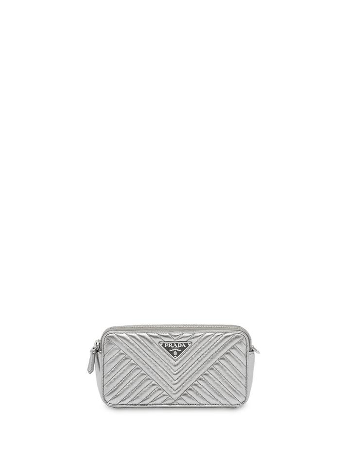 Prada Mini Shoulder Bag - Silver