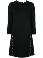 Chloé Button Detail Shift Dress - Black