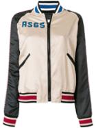 As65 Colour-block Bomber Jacket - Neutrals