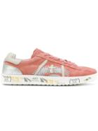 White Premiata Andy Sneakers - Pink & Purple