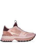 Valentino Val Rockrunner. Up Lthr Chnky Lcup Lt Snk - Pink