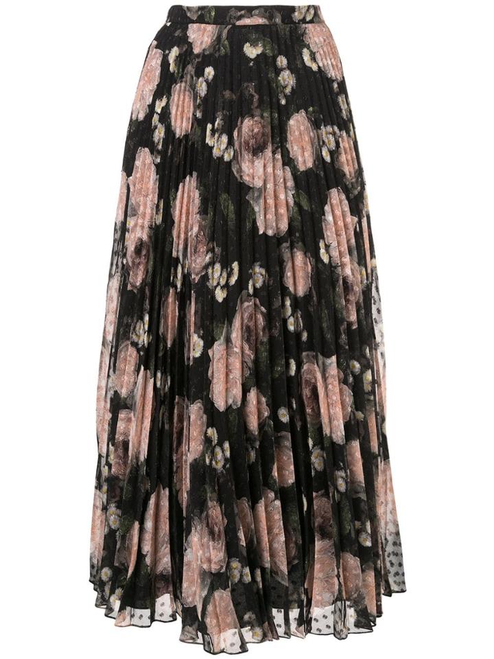 Erdem Floral Print Pleated Skirt - Multicolour