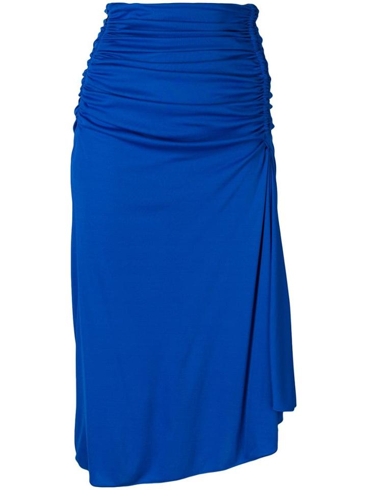 Emilio Pucci Ruched Skirt - Blue