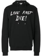 Mcq Alexander Mcqueen - Live Fast Die Print Hoodie - Men - Cotton - Xxl, Black, Cotton