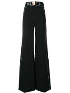 Elisabetta Franchi Wide-leg Trousers - Black