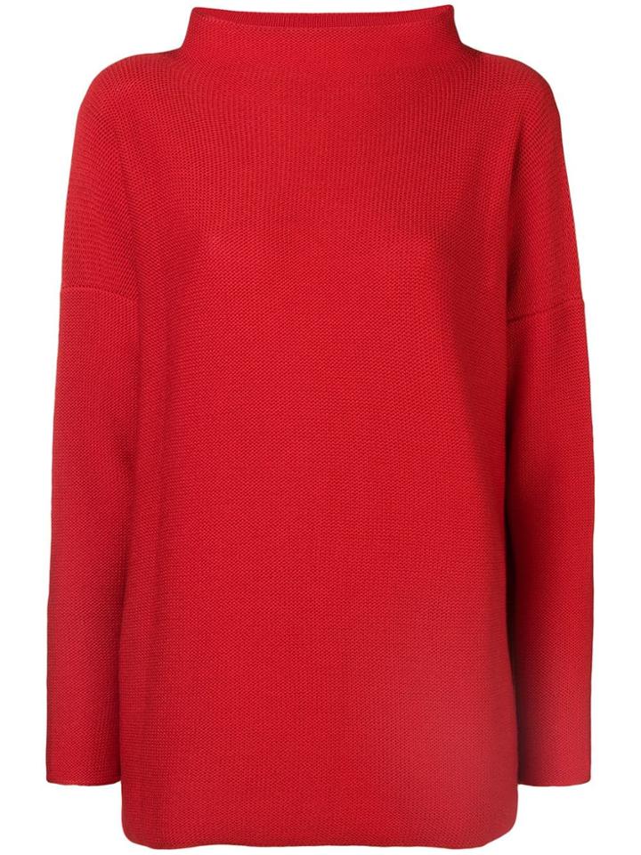 Daniela Gregis Halter Neck Jumper - Red