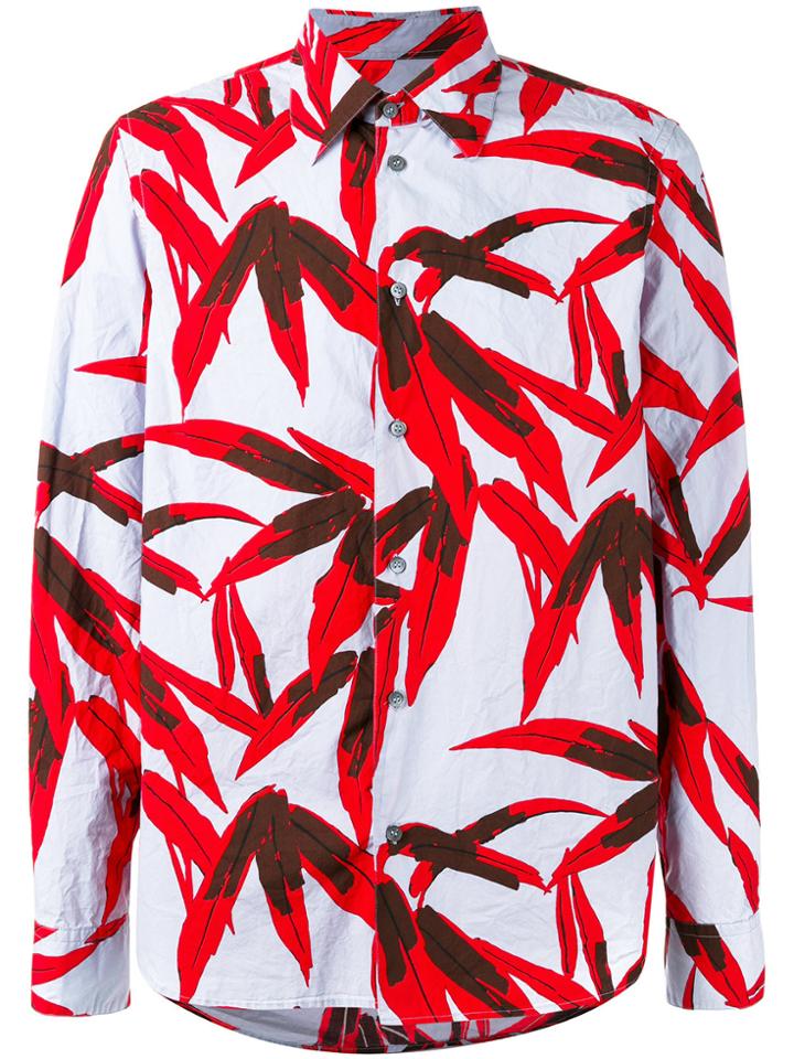 Marni Swash Print Shirt - Red