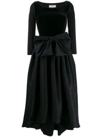 Le Petite Robe Di Chiara Boni Oversized Bow Dress - Black