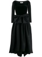 Le Petite Robe Di Chiara Boni Oversized Bow Dress - Black