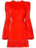 The Vampire's Wife Runaway Ruffled Mini Dress - Red