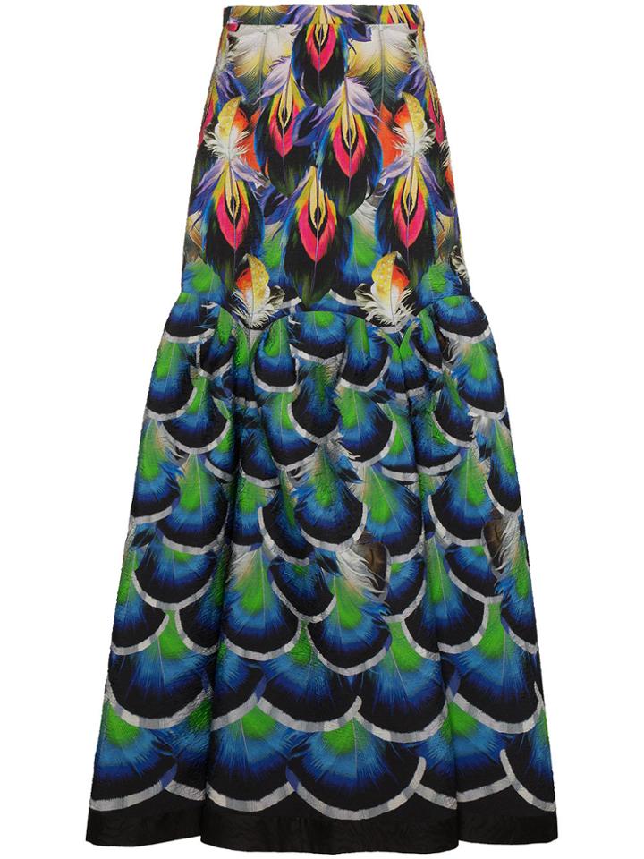 Mary Katrantzou Parakeet Jacquard Maxi Skirt - Multicolour
